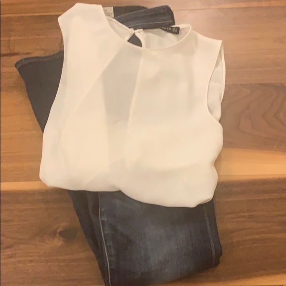 White cutout tank top - Picture 4 of 4